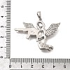 Brass Micro Pave Cubic Zirconia Pendants KK-Z125-01P-3