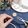 8Pcs Brass Spring Gate Rings KK-BBC0028-43G-3