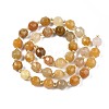 Natural Topaz Jade Beads Strands G-N326-100-03-2