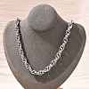 304 Stainless Steel Rope Chain Necklaces for Women Men NJEW-A033-04A-P-1