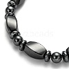 Non-Magnetic Synthetic Hematite Bracelets X-BJEW-E003-8-3