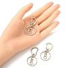 10Pcs Alloy Keychain Clasp Findings PALLOY-YW026-02-5
