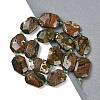 Natural Rhyolite Jasper Beads Strands G-B125-P09-01-2