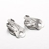 Iron Clip-on Earring Settings X-IFIN-L023-01P-2