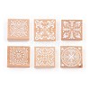 Wooden Stamp AJEW-WH0044-M-1