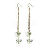 Butterfly Glass Dangle Earrings EJEW-JE05858-4