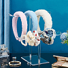 T-shaped Acrylic Headband Organizers ODIS-WH0001-37-6