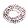 Ombre Effect Dyed Glass Beads Strands GLAA-T025-4mm-09J-2