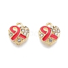 Alloy Rhinestone Pendants FIND-A017-26A-LG-2