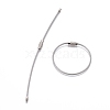 Stainless Steel Wire Keychain Clasps STAS-WH0014-42A-1