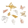 Cheriswelry 48Pcs 8 Style Alloy Open Back Bezel Pendants FIND-CW0001-13-2