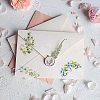 120Pcs 6 Styles Flower PET Decorative Stickers DIY-SP0006-78-5