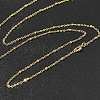 2mm Rack Plating Brass Satellite Chain Necklaces for Women Men MAK-L044-11G-3