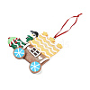 Christmas Car Handmade Polymer Clay Pendant Decorations HJEW-P017-03F-2