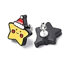 Christmas Theme Resin Stud Earrings EJEW-C170-01-3