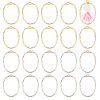 Unicraftale 40Pcs 2 Colors Alloy Open Back Bezel Pendants FIND-UN0003-23-1