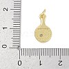 Brass Micro Pave Cubic Zirconia Pendants KK-Q028-62G-3