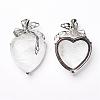 Quartz Crystal Pendants KK-P103-A10-2