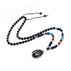 Yoga Chakra Jewelry NJEW-P241-B01-1