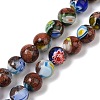 Handmade Millefiori Lampwork Beads Strands LAMP-G166-12D-2