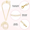 20Pcs Brass Cable Chain Bracelets & Necklaces Sets for Women SJEW-BM0001-03-6