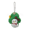 Christmas Theme Cloth Plush Doll Pendant Decorations HJEW-D030-01G-1