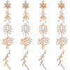 Beebeecraft 20Pcs 5 Styles Brass Micro Pave Clear Cubic Zirconia Pendants KK-BBC0005-69-1