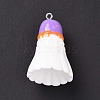 Sport Ball Theme Opaque Resin Pendants RESI-F039-01F-2