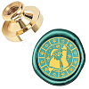 Wax Seal Brass Stamp Head AJEW-WH0209-397-1