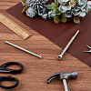 2Pcs 2 Styles DIY Alloy Steel Leathercraft Stamps TOOL-GF0003-53C-4