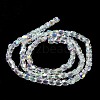 Electroplate Glass Beads Strand EGLA-J041-4mm-AB01-3