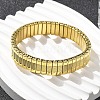 Rectangle 304 Stainless Steel Stretch Bracelets for Women Men BJEW-U021-01G-05-2