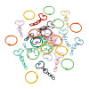 15Pcs Spray Painted Alloy Swivel Snap Hook Clasps FIND-TA0010-58-2