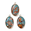 Dyed Synthetic Imperial Jasper Pendants GG-CBAA20A-04G-04-1