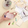 CHGCRAFT 16Pcs Rectangle Acrylic Photo Frame Keychain KEYC-CA0001-34-3