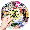 50Pcs Paper Self-Adhesive Picture Stickers AJEW-S036-07-3