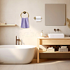 Brass Wall Mounted Towel Ring Holder & Toilet Paper Holders Sets AJEW-TW0001-18-5