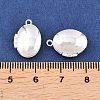 Oval Brass Locket Pendants LS-KK-K414-12E-S-3