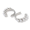 Brass Cuff Earrings for Women EJEW-E310-02P-2