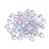 Two Tone Transparent Spray Painted Glass Beads GLAA-T017-01-B03-2