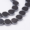 Non-magnetic Synthetic Hematite Beads Strands G-P341-19-8x3mm-1