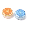 Printed Opaque Acrylic Flat Round with Fruit AC-CBAE647-14B-2