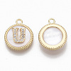 Brass Micro Pave Cubic Zirconia Pendants KK-T062-04U-NF-2