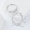 304 Stainless Steel Hoop Earrings BN4899-5