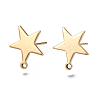 Brass Stud Earring Findings KK-S345-201-1