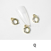 Alloy Rhinestone Cabochons MRMJ-T056-93G-Q-1