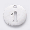 Non-Tarnish 304 Stainless Steel Pendants STAS-F233-01-P-1