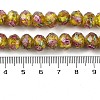 Handmade Gold Sand Lampwork Beads Strands LAMP-R141-10mm-23-4