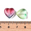 Gradient Color Baking Paint Transparent Glass Beads X-DGLA-N005-08-3