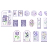 45Pcs 15 Styles Flower Theme PET Sticker PW-WG710D4-08-1